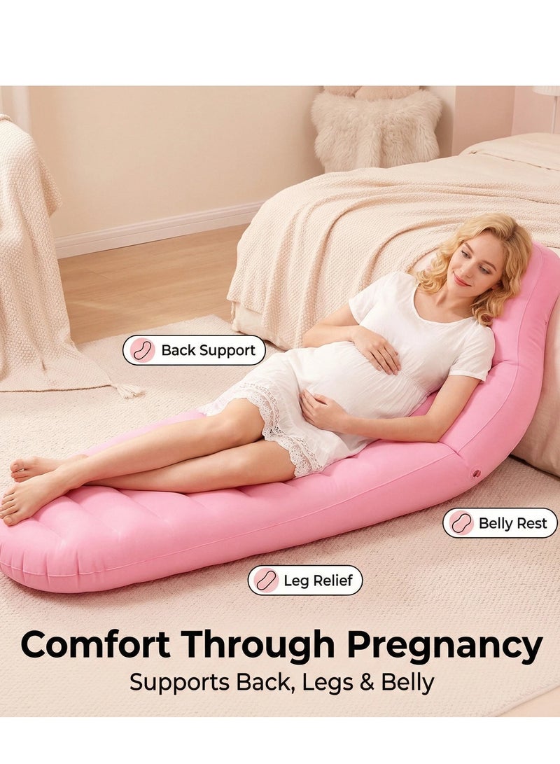 Y&D Pregnancy Pillows for Sleeping Support Back Legs Belly Hip Air Mattresses Inflatable Pillow for Pregnant Women Maternity for Pregnancy The Best Pregnant Pillow for Sleeping Prone Maternity Pillow Pregnancy Essential - Image 3